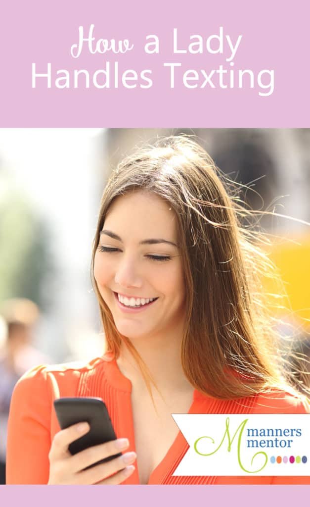 How a Lady Handles Texting