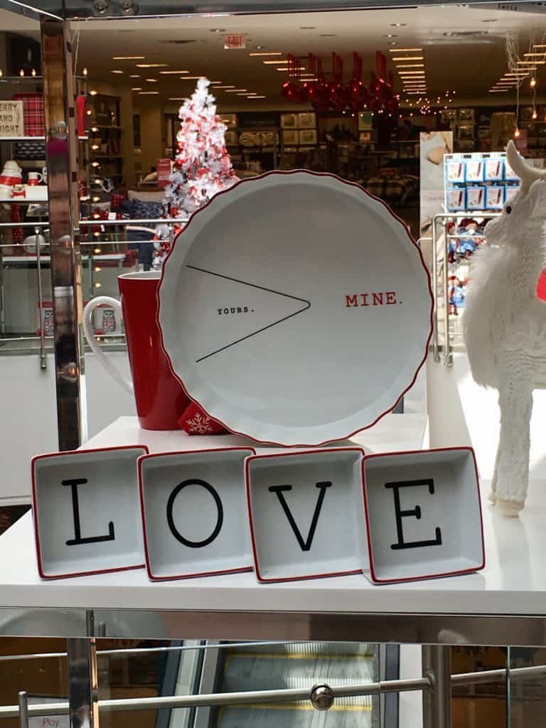 I love my family! I really do. However, after all the hours I'll be putting into preparing Thanksgiving dinner, I believe this pie plate, on display at my local Macy's, measures pie slices perfectly! I REALLY like pie!!! 